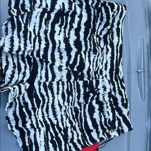 Forever 21 Black and White Zebra Print Shorts
